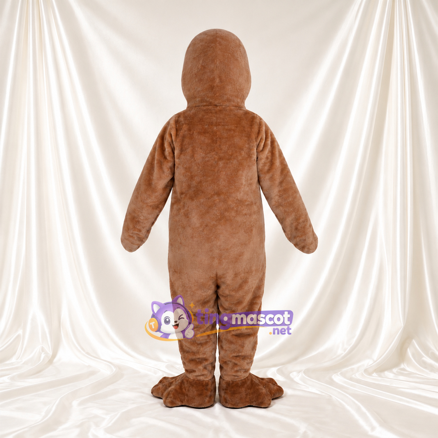 Costume de mascotte Phoque – marron – Pieds (long, palmé) Costume de mascotte Phoque – marron – Pieds (long, palmé)