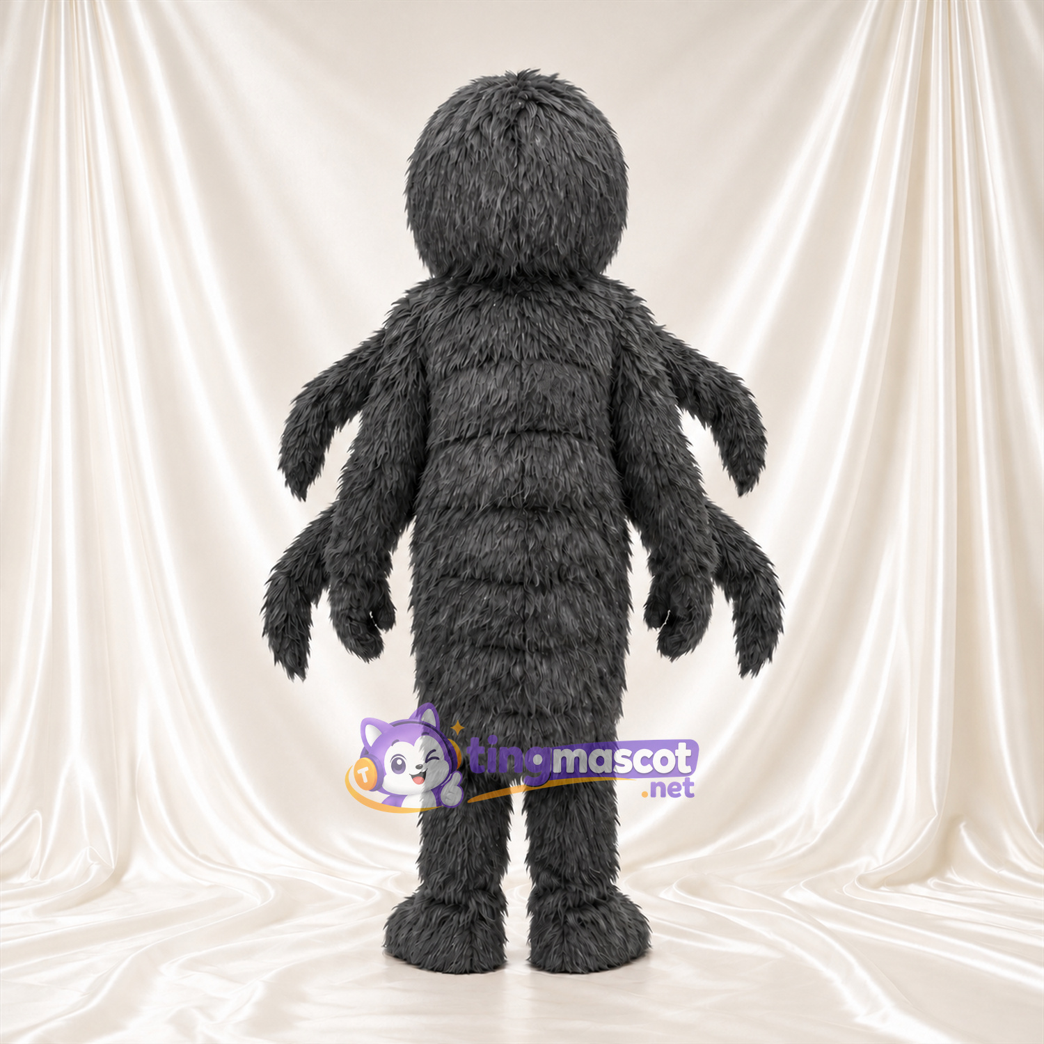 Costume de mascotte Araignée – gris – Yeux (grand, noir) Costume de mascotte Araignée – gris – Yeux (grand, noir)