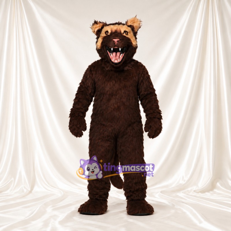 Maskottchenkostüm Werwolf – braun – Schnauze Maskottchenkostüm Werwolf – braun – Schnauze
