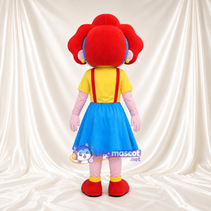 Costume de mascotte Fille – rouge – Lunettes de protection; Chemise (jaune); Jupe (bleu) Costume de mascotte Fille – rouge – Lunettes de protection; Chemise (jaune); Jupe (bleu)