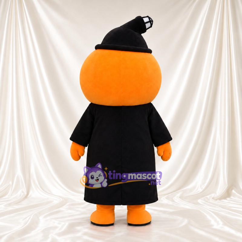 Costume de mascotte Citrouille – orange – Chapeau (noir); Tunique longue (long) Costume de mascotte Citrouille – orange – Chapeau (noir); Tunique longue (long)