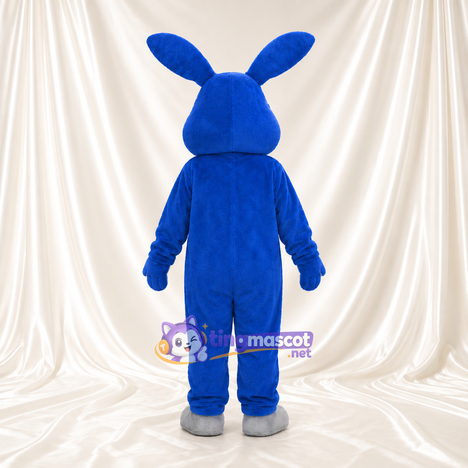 Blue Rabbit Mascot Costume - White Belly and Gray Feet Blue Rabbit Mascot Costume - White Belly and Gray Feet