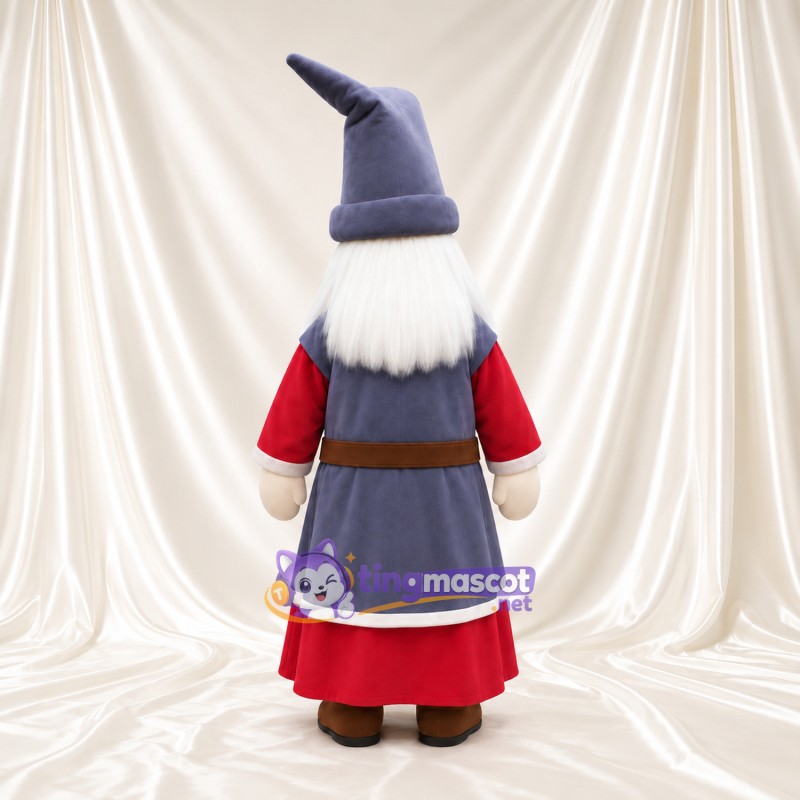 Costume de mascotte Magicien – selon la photo – Chapeau (violet, pointu); Tunique longue (rouge) Costume de mascotte Magicien – selon la photo – Chapeau (violet, pointu); Tunique longue (rouge)
