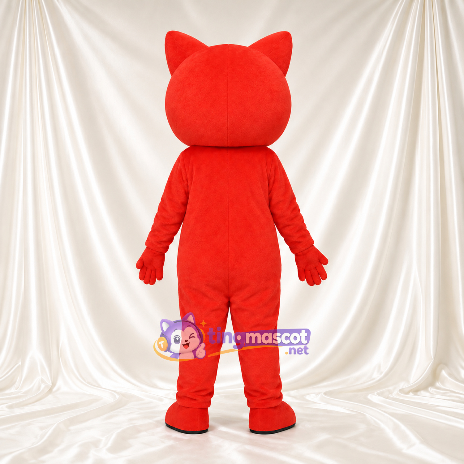 Ali Fox Mascot Costume - Red Body and White Belly