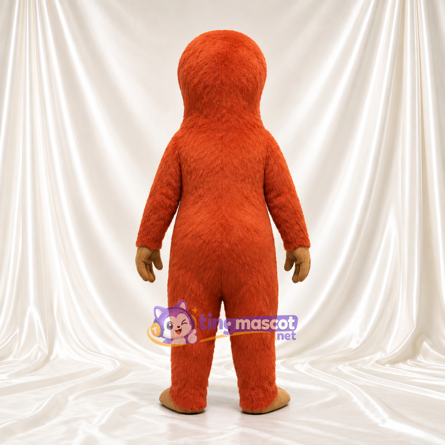 Orange Sloth Mascot Costume - Cream Face and Long Claws Orange Sloth Mascot Costume - Cream Face and Long Claws