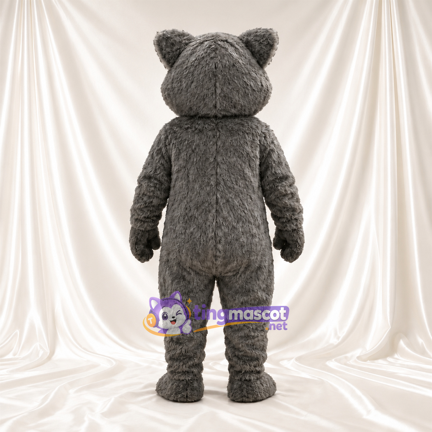 Costume de mascotte Raton laveur – gris – Masque autour des yeux (noir); Oreilles (petit) Costume de mascotte Raton laveur – gris – Masque autour des yeux (noir); Oreilles (petit)
