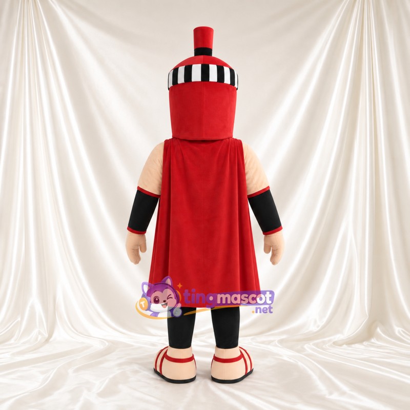 Costume de mascotte Guerrier romain – selon la photo – Armure (noir); Bordure (rouge) Costume de mascotte Guerrier romain – selon la photo – Armure (noir); Bordure (rouge)