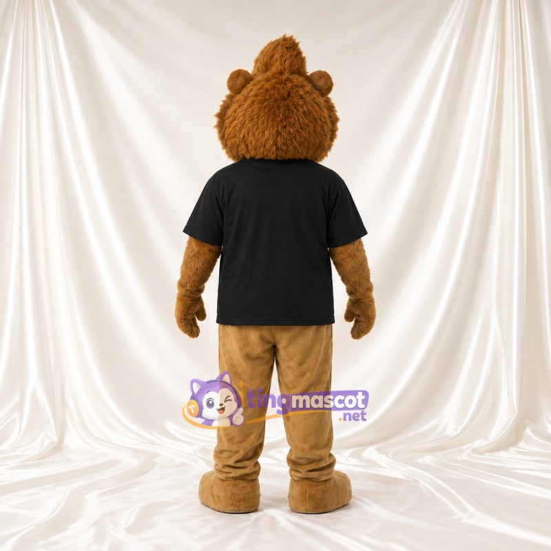 Brown Squirrel Mascot Costume - Black T-Shirt and Tan Pants Brown Squirrel Mascot Costume - Black T-Shirt and Tan Pants