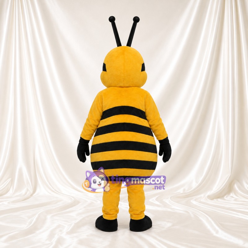 Costume de mascotte Abeille – jaune – Corps rayé; Antennes (noir) Costume de mascotte Abeille – jaune – Corps rayé; Antennes (noir)