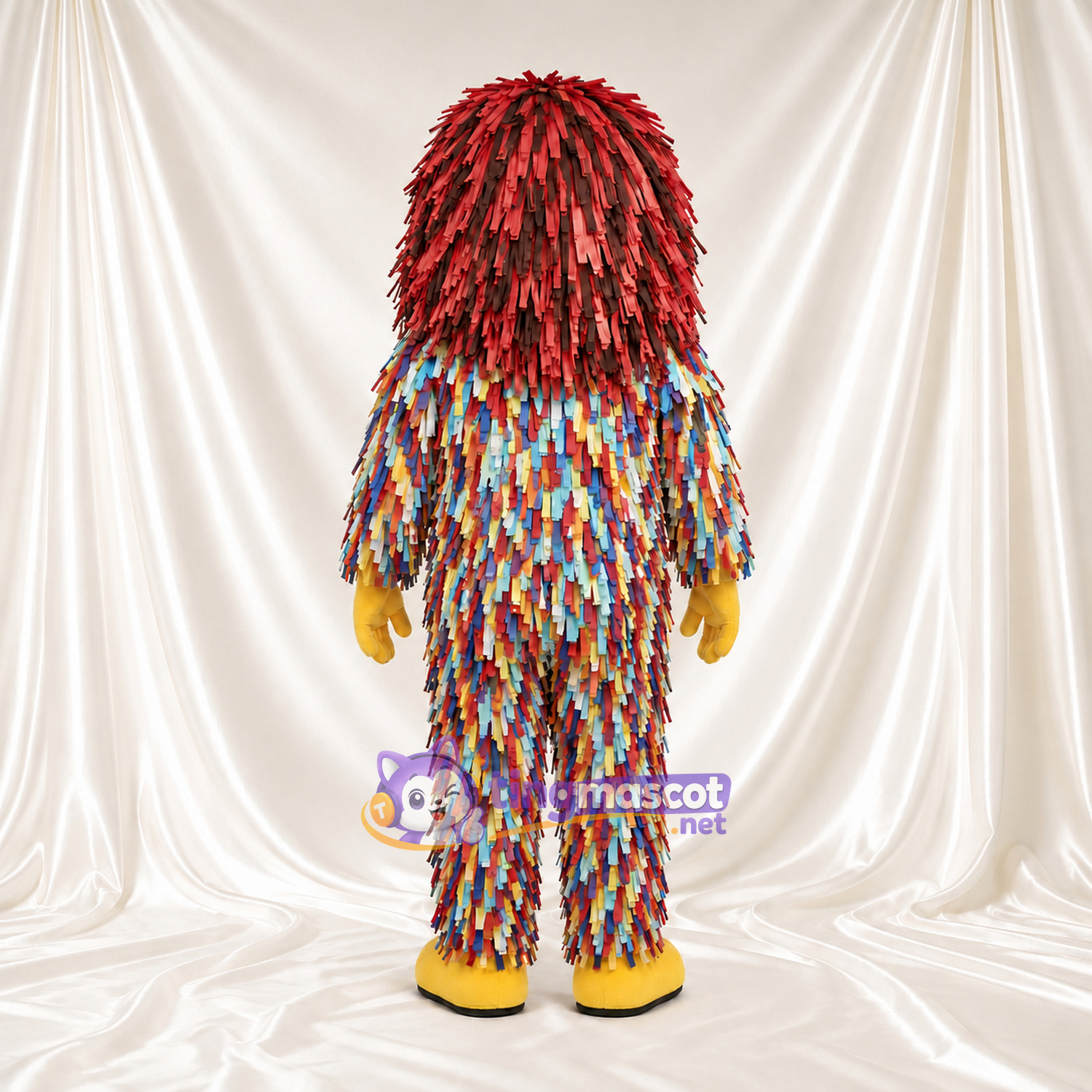 Maskottchenkostüm Monster – bunt – Gesicht (grün); Hände (gelb) Maskottchenkostüm Monster – bunt – Gesicht (grün); Hände (gelb)