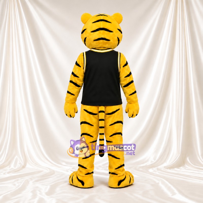 Costume de mascotte Tigre – jaune – Haut (noir) Costume de mascotte Tigre – jaune – Haut (noir)