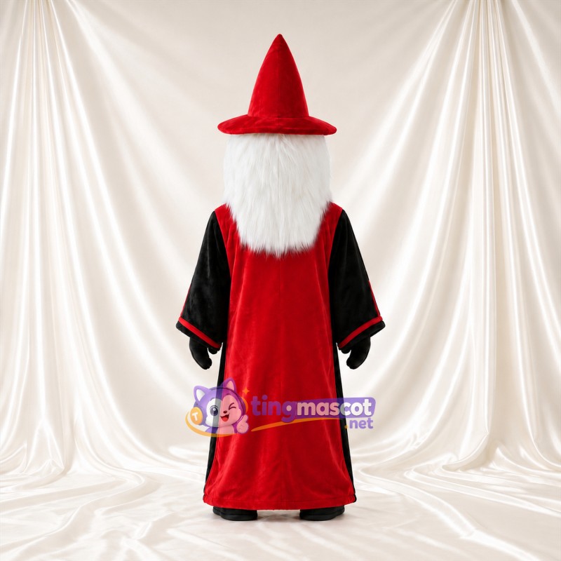 Costume de mascotte Magicien – selon la photo – Chapeau (rouge); Tunique longue (noir, rouge) Costume de mascotte Magicien – selon la photo – Chapeau (rouge); Tunique longue (noir, rouge)