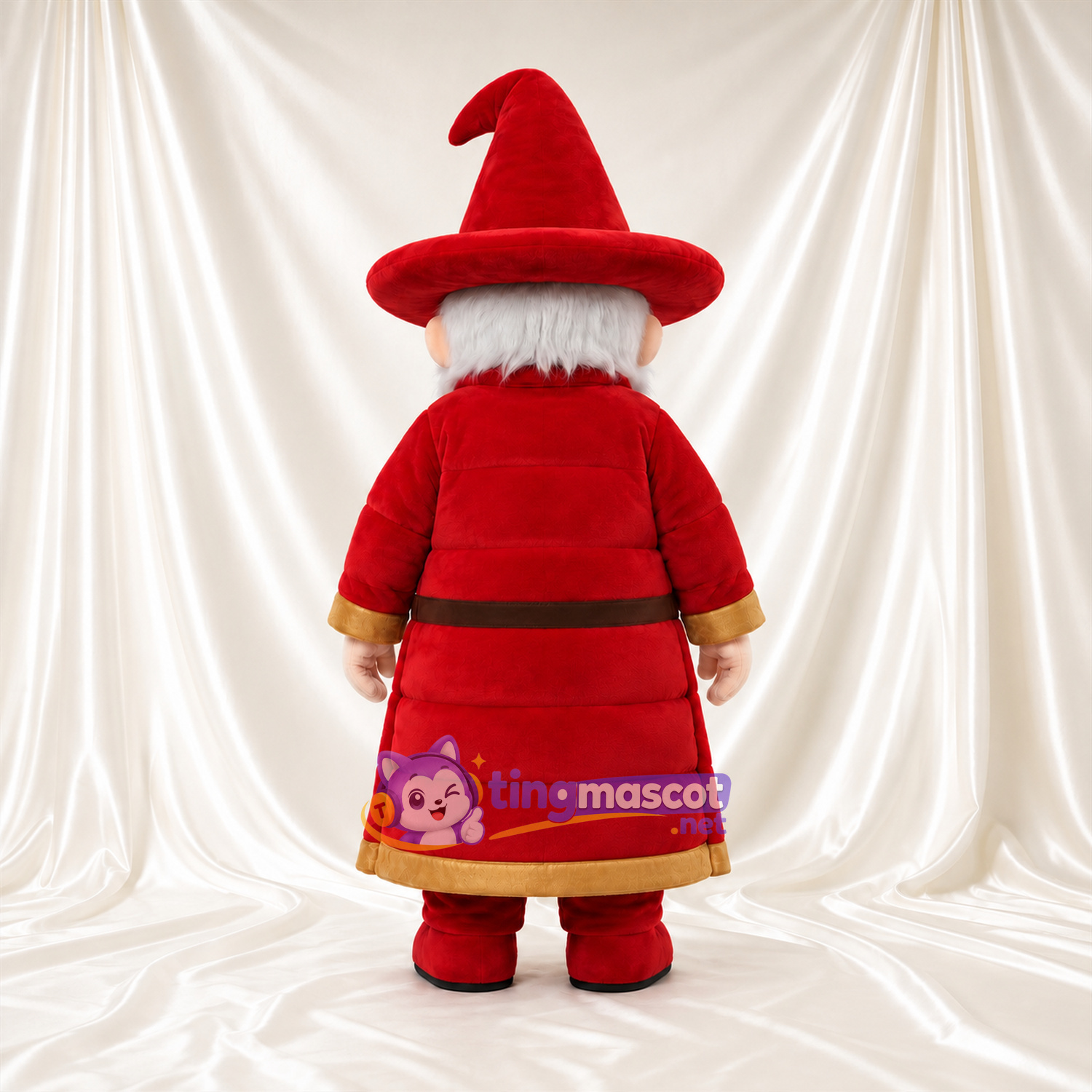 Costume de mascotte Magicien – selon la photo – Étoile (rouge); Chapeau; Manteau (doré) Costume de mascotte Magicien – selon la photo – Étoile (rouge); Chapeau; Manteau (doré)