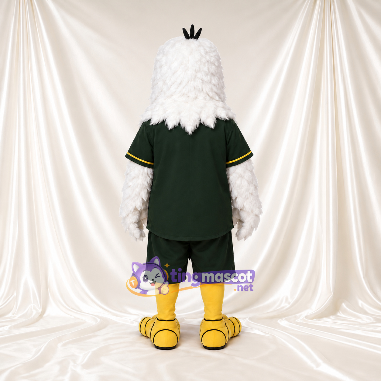 Costume de mascotte Aigle – blanc – Uniforme (vert) Costume de mascotte Aigle – blanc – Uniforme (vert)