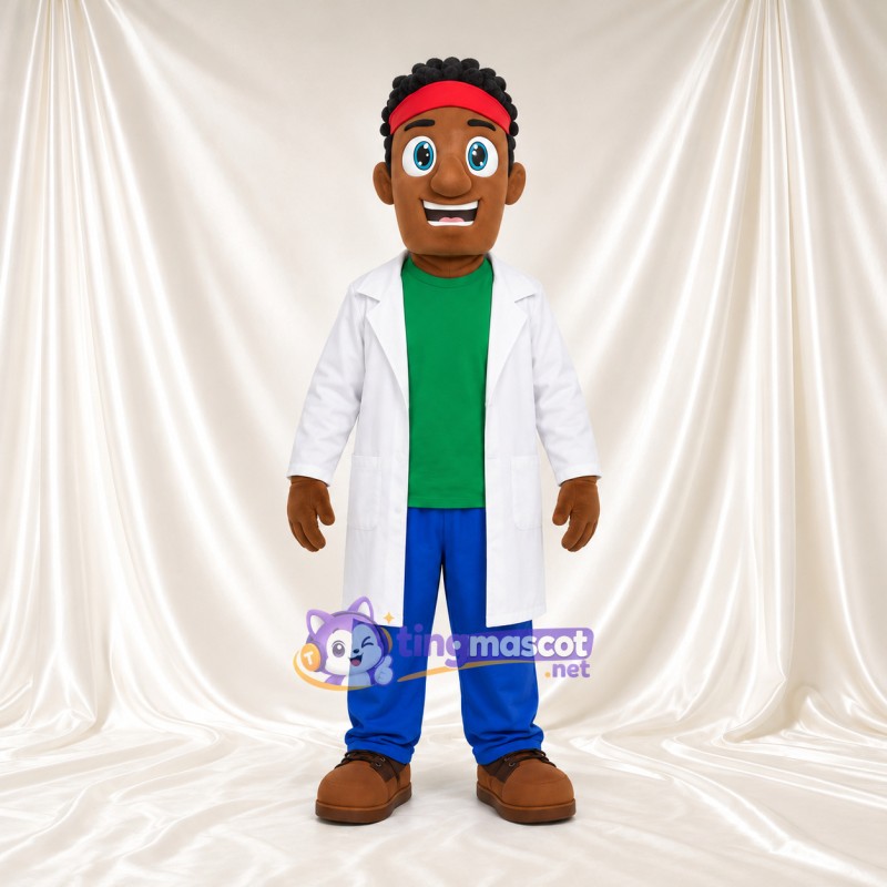 Costume de mascotte Scientifique – selon la photo – Chemise (vert); Pantalon (bleu) Costume de mascotte Scientifique – selon la photo – Chemise (vert); Pantalon (bleu)