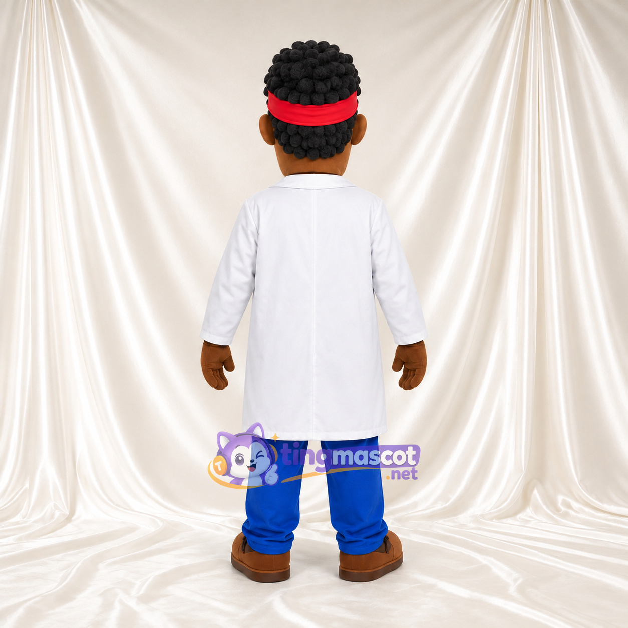 Maskottchenkostüm Wissenschaftler – wie abgebildet – Hemd (grün); Hose (blau) Maskottchenkostüm Wissenschaftler – wie abgebildet – Hemd (grün); Hose (blau)
