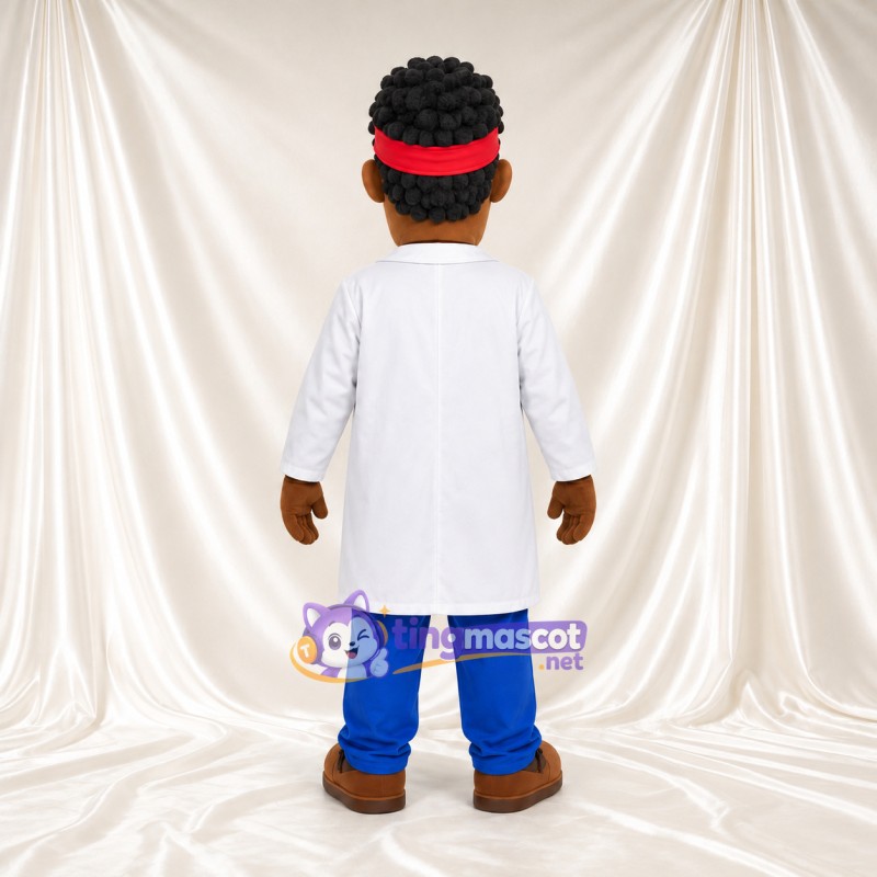 Maskottchenkostüm Wissenschaftler – wie abgebildet – Hemd (grün); Hose (blau) Maskottchenkostüm Wissenschaftler – wie abgebildet – Hemd (grün); Hose (blau)
