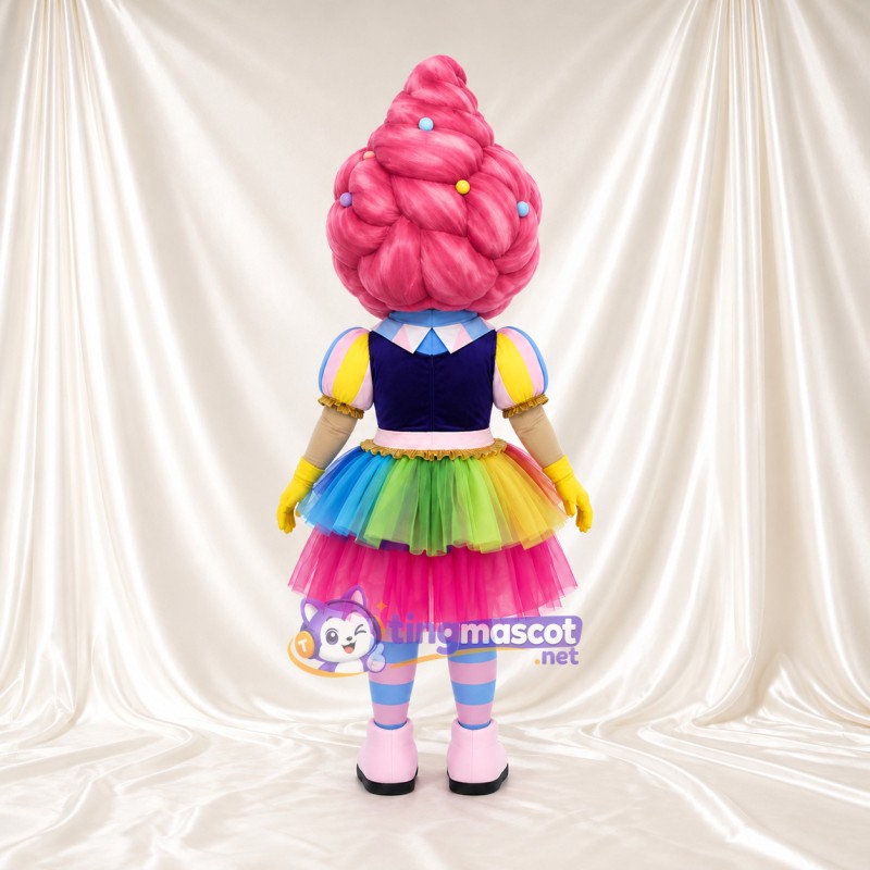 Costume de mascotte Fille – rose – Jupe (arc-en-ciel) Costume de mascotte Fille – rose – Jupe (arc-en-ciel)