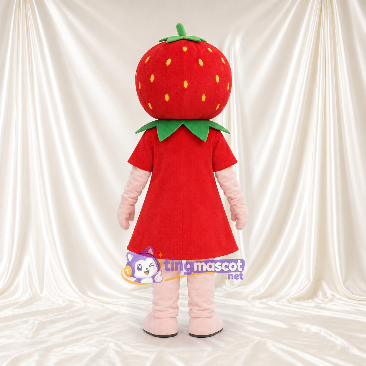 Maskottchenkostüm Erdbeere – wie abgebildet – Kleid (rot) Maskottchenkostüm Erdbeere – wie abgebildet – Kleid (rot)