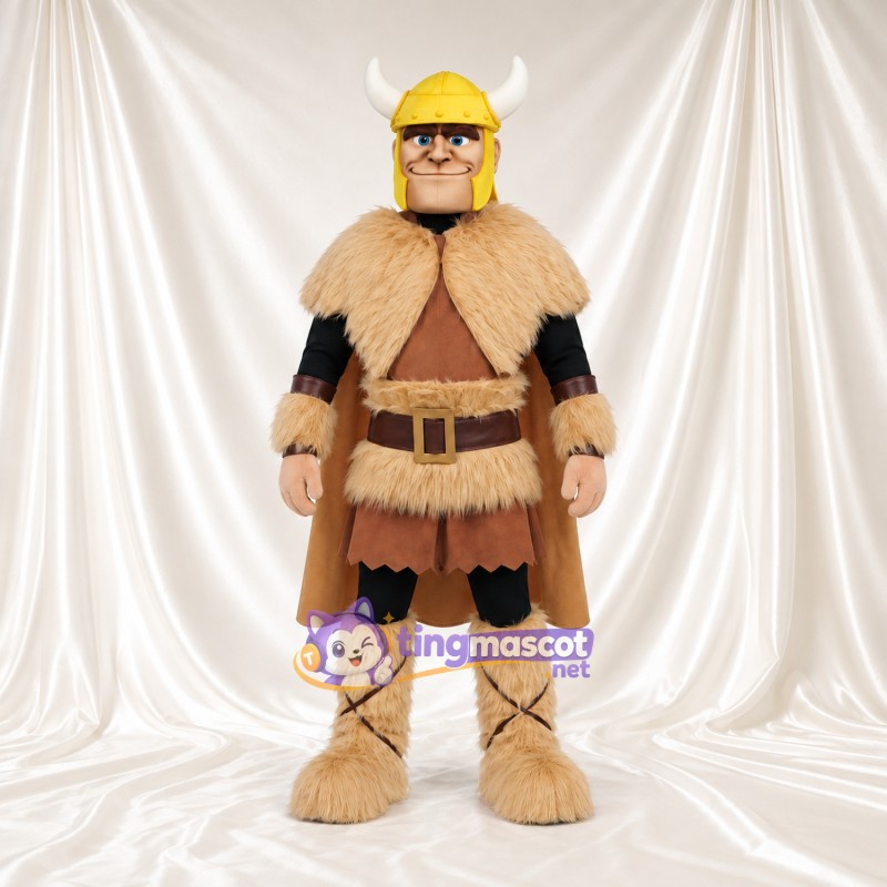 Costume de mascotte Guerrier – selon la photo – Casque (doré); Fourrure; Cape Costume de mascotte Guerrier – selon la photo – Casque (doré); Fourrure; Cape