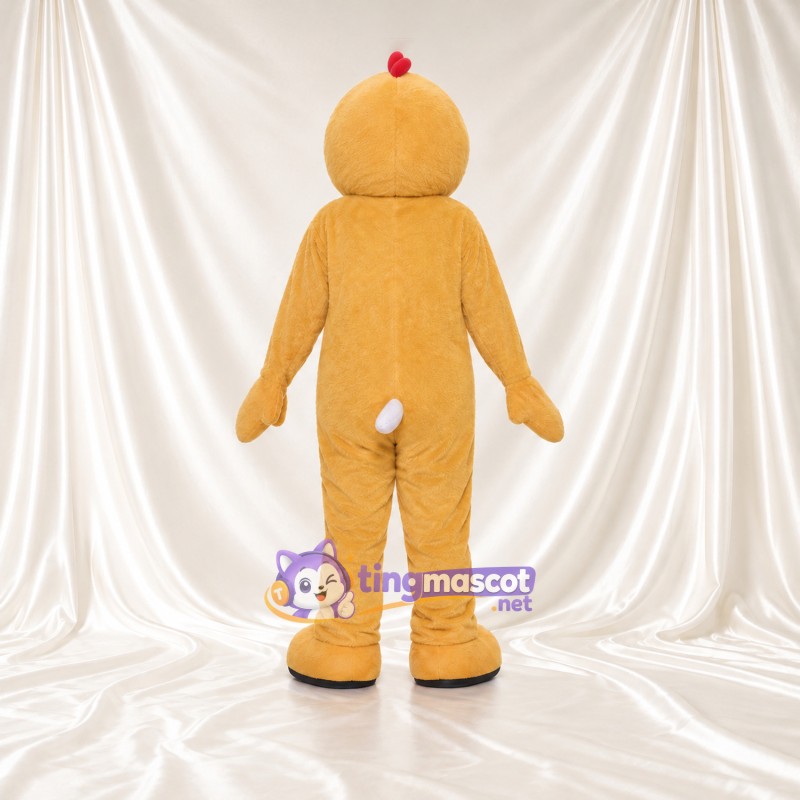 Maskottchenkostüm Huhn – gelb – Bauch (weiß); Kamm (klein, rot) Maskottchenkostüm Huhn – gelb – Bauch (weiß); Kamm (klein, rot)