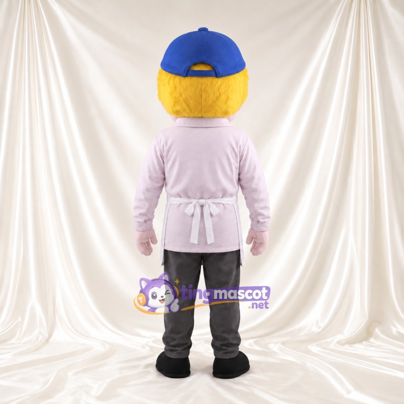 Costume de mascotte Garçon blond – selon la photo – Casquette (bleu); Tablier (blanc) Costume de mascotte Garçon blond – selon la photo – Casquette (bleu); Tablier (blanc)