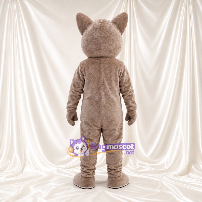 Costume de mascotte Raton laveur – brun clair – Ventre (blanc); Masque autour des yeux (noir) Costume de mascotte Raton laveur – brun clair – Ventre (blanc); Masque autour des yeux (noir)