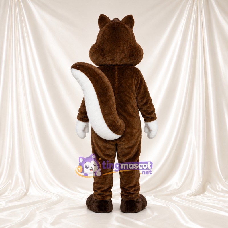 Brown Chipmunk Mascot Costume - White Belly and Bushy Tail Brown Chipmunk Mascot Costume - White Belly and Bushy Tail