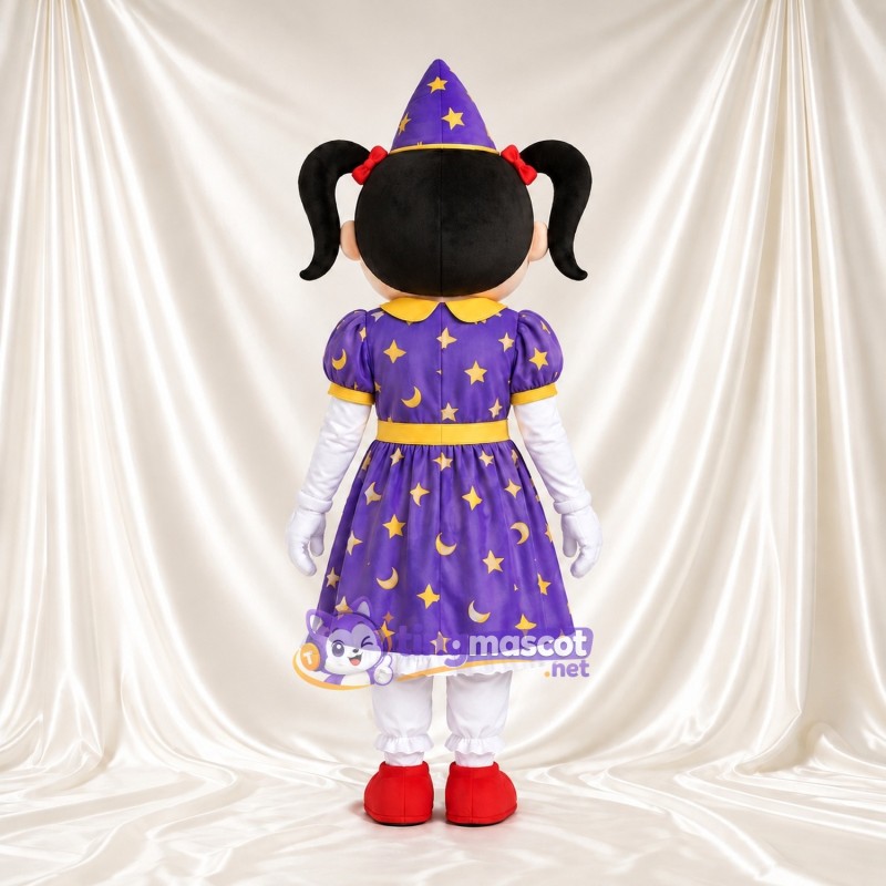Costume de mascotte Magicien – selon la photo – Étoile (violet); Robe; Chapeau (pointu) Costume de mascotte Magicien – selon la photo – Étoile (violet); Robe; Chapeau (pointu)