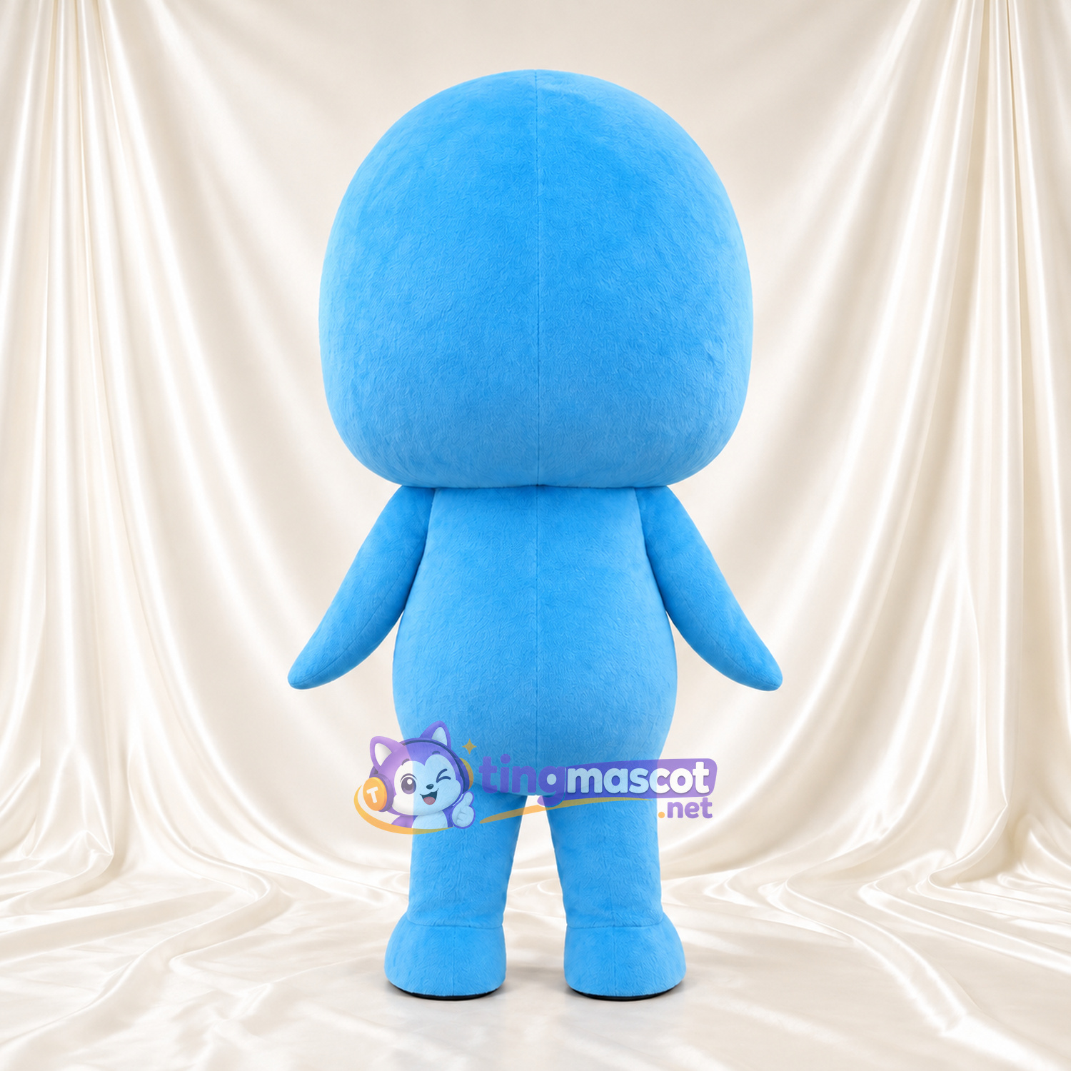 Costume de mascotte Phoque – bleu – Yeux (grand, noir) Costume de mascotte Phoque – bleu – Yeux (grand, noir)