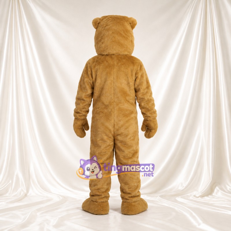 Costume de mascotte Castor – doré – Devant (petit); Dents; Oreilles arrondies Costume de mascotte Castor – doré – Devant (petit); Dents; Oreilles arrondies