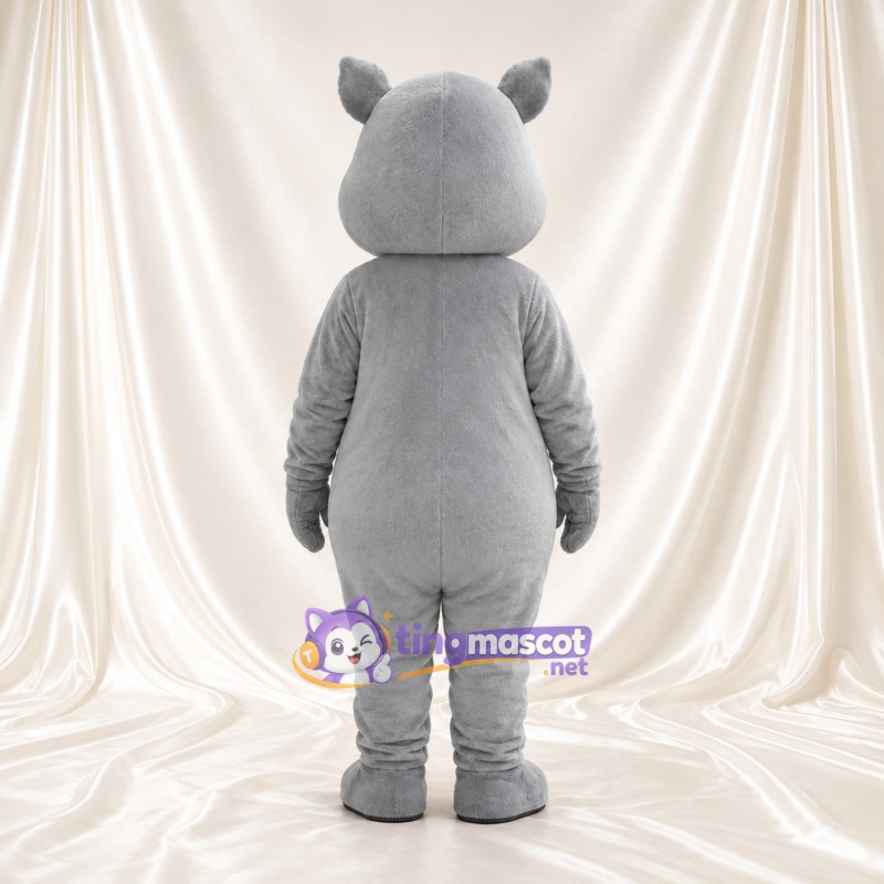 Costume de mascotte Rhinocéros – gris – Corne (petit); Yeux (jaune) Costume de mascotte Rhinocéros – gris – Corne (petit); Yeux (jaune)