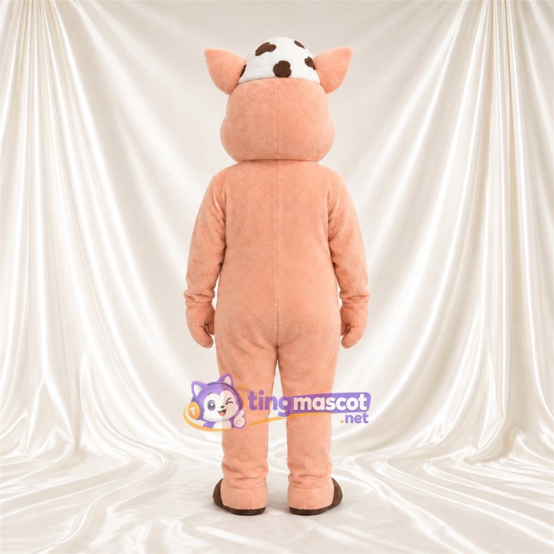 Costume de mascotte Cochon – rose – Casquette (blanc); Sabots (marron) Costume de mascotte Cochon – rose – Casquette (blanc); Sabots (marron)