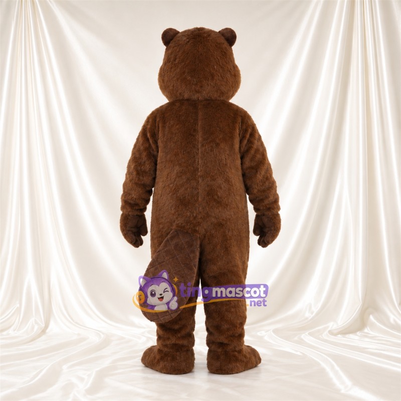 Costume de mascotte Castor – marron – Devant (grand); Dents; Queue (large) Costume de mascotte Castor – marron – Devant (grand); Dents; Queue (large)