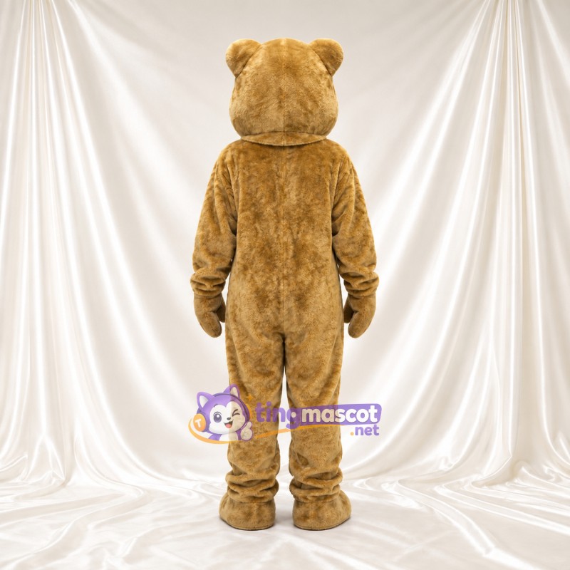 Golden Bear Mascot Costume - Dark Eye Patches and Cream Muzzle Golden Bear Mascot Costume - Dark Eye Patches and Cream Muzzle