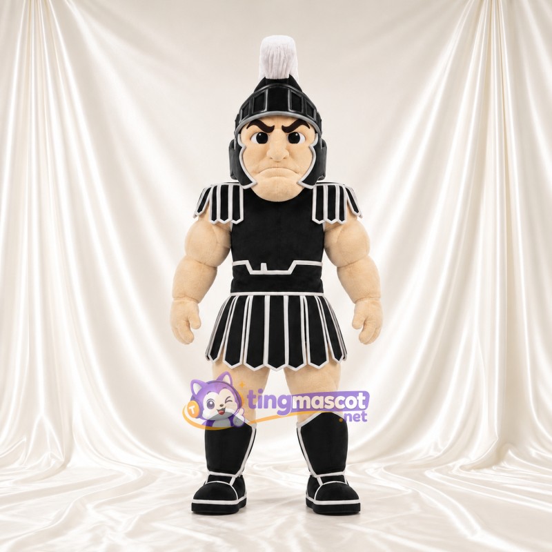 Costume de mascotte Guerrier romain – selon la photo – Armure (noir); Plumet (blanc) Costume de mascotte Guerrier romain – selon la photo – Armure (noir); Plumet (blanc)