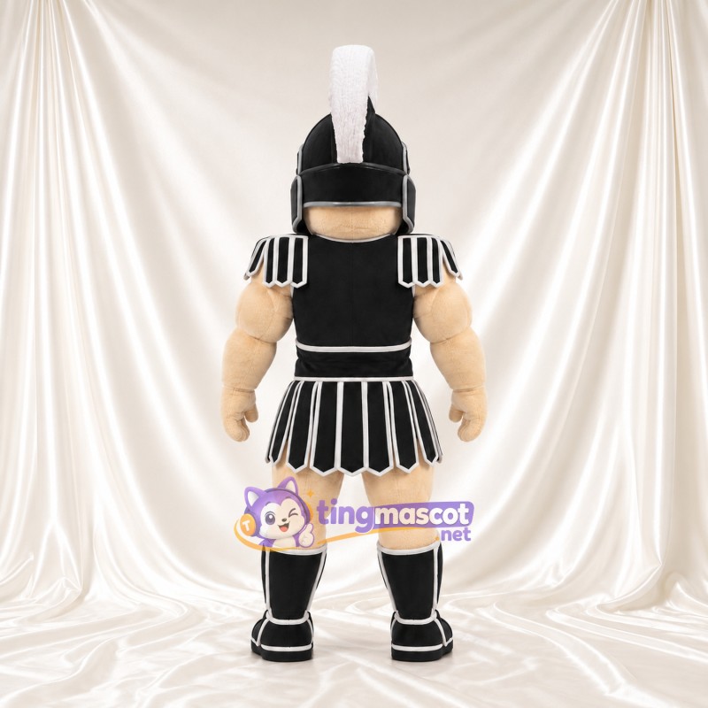 Costume de mascotte Guerrier romain – selon la photo – Armure (noir); Plumet (blanc) Costume de mascotte Guerrier romain – selon la photo – Armure (noir); Plumet (blanc)