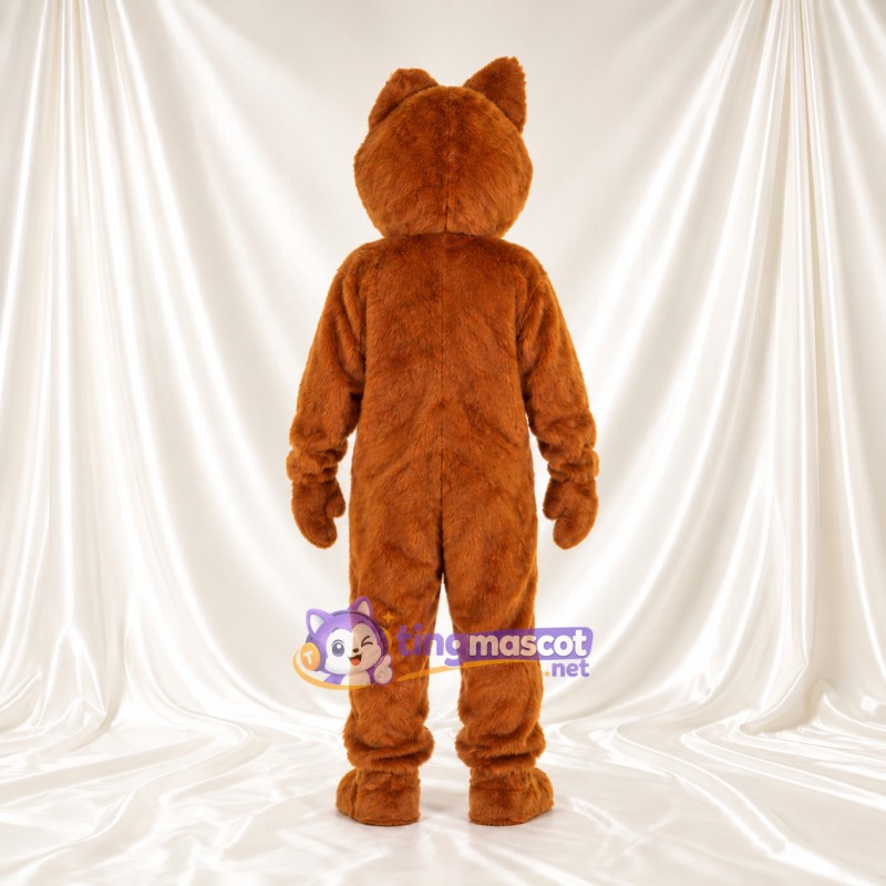 Costume de mascotte Loup – marron – Ventre (blanc, blanc) Costume de mascotte Loup – marron – Ventre (blanc, blanc)