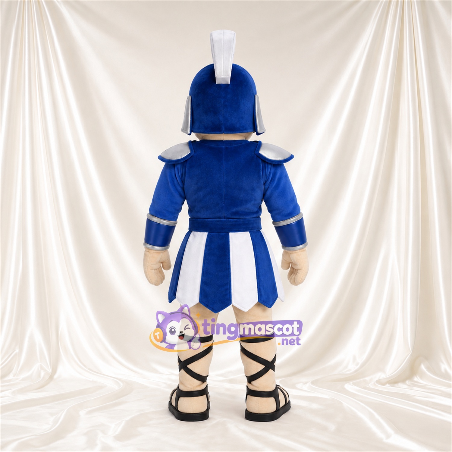 Costume de mascotte Guerrier romain – selon la photo – Armure (bleu); Jupe (blanc) Costume de mascotte Guerrier romain – selon la photo – Armure (bleu); Jupe (blanc)