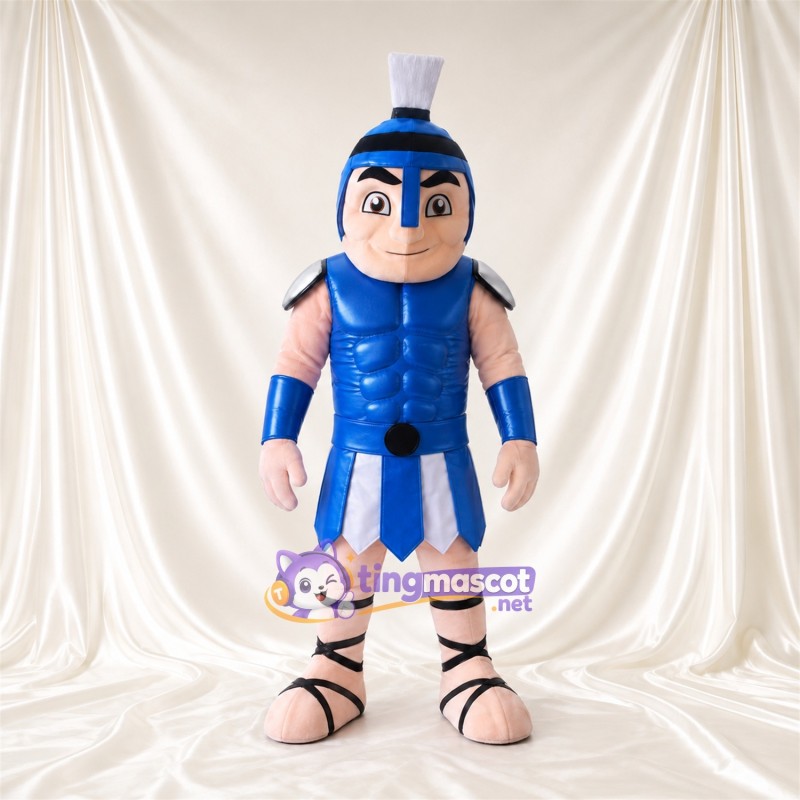 Costume de mascotte Guerrier romain – selon la photo – Armure (bleu); Plumet (blanc) Costume de mascotte Guerrier romain – selon la photo – Armure (bleu); Plumet (blanc)