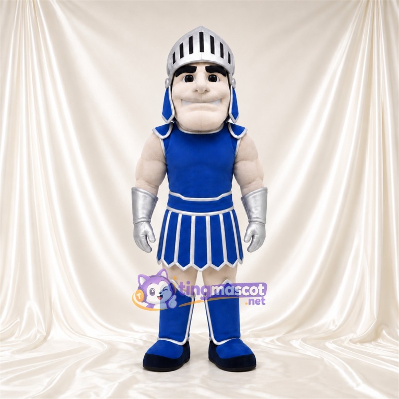 Costume de mascotte Guerrier romain – selon la photo – Armure (bleu); Casque (argenté) Costume de mascotte Guerrier romain – selon la photo – Armure (bleu); Casque (argenté)