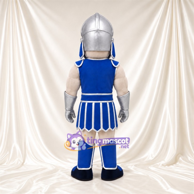 Costume de mascotte Guerrier romain – selon la photo – Armure (bleu); Casque (argenté) Costume de mascotte Guerrier romain – selon la photo – Armure (bleu); Casque (argenté)