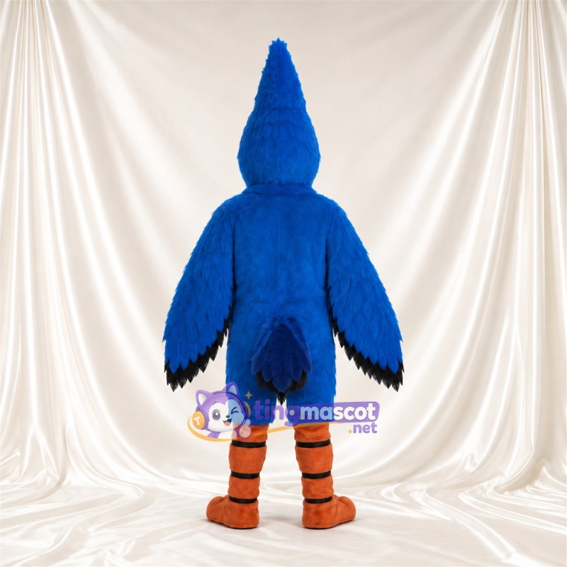 Costume de mascotte Geai bleu – selon la photo – Huppe (haut); Torse (blanc) Costume de mascotte Geai bleu – selon la photo – Huppe (haut); Torse (blanc)