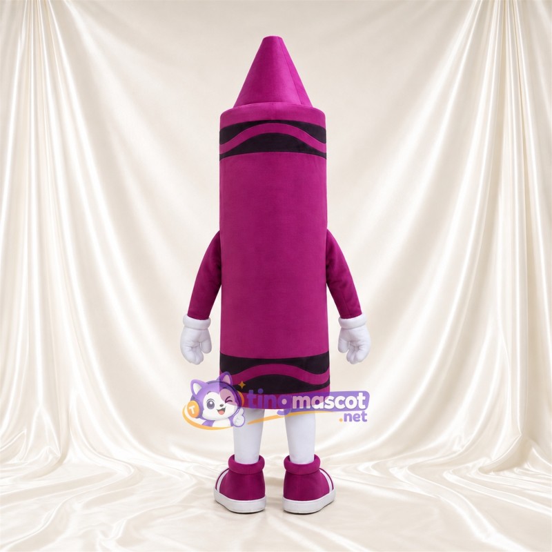 Costume de mascotte Crayon de cire – violet – Gants (noir, blanc) Costume de mascotte Crayon de cire – violet – Gants (noir, blanc)