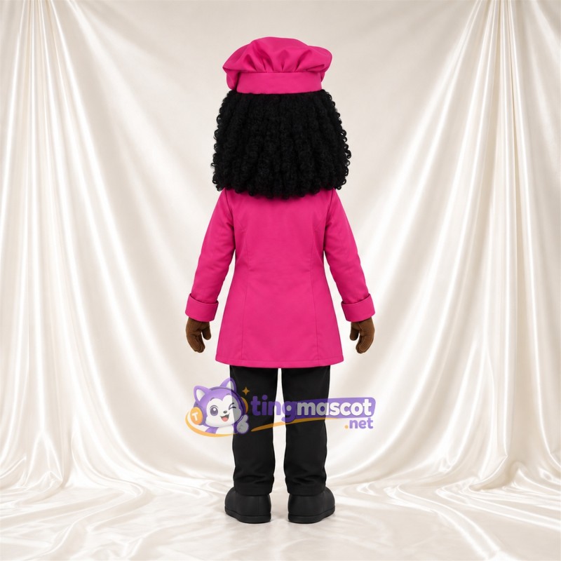 Costume de mascotte Chef cuisinier – selon la photo – Veste (rose); Toque de chef (rose) Costume de mascotte Chef cuisinier – selon la photo – Veste (rose); Toque de chef (rose)