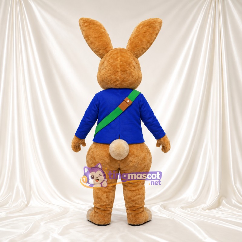 Costume de mascotte Peter Rabbit – selon la photo – Veste (bleu); Bandoulière (vert) Costume de mascotte Peter Rabbit – selon la photo – Veste (bleu); Bandoulière (vert)