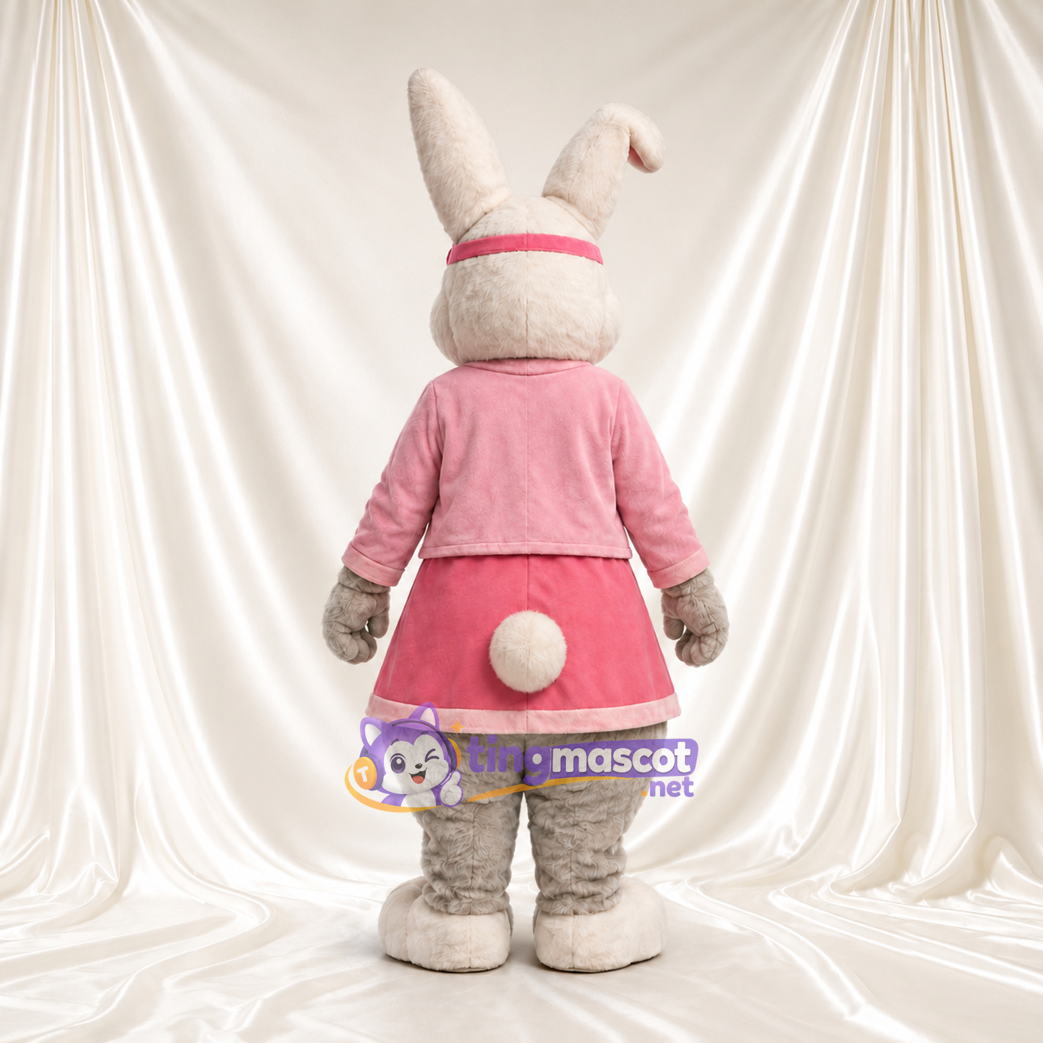 Maskottchenkostüm Lily Bobtail – wie abgebildet – Jacke (rosa); Kleid Maskottchenkostüm Lily Bobtail – wie abgebildet – Jacke (rosa); Kleid