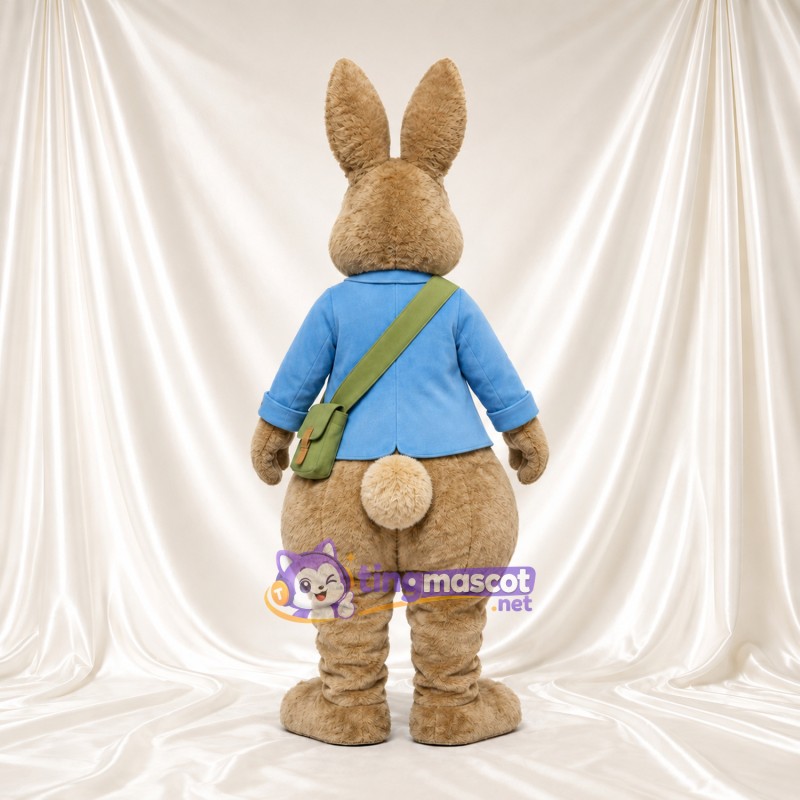 Costume de mascotte Peter Rabbit – selon la photo – Veste (bleu); Bandoulière croisée Costume de mascotte Peter Rabbit – selon la photo – Veste (bleu); Bandoulière croisée