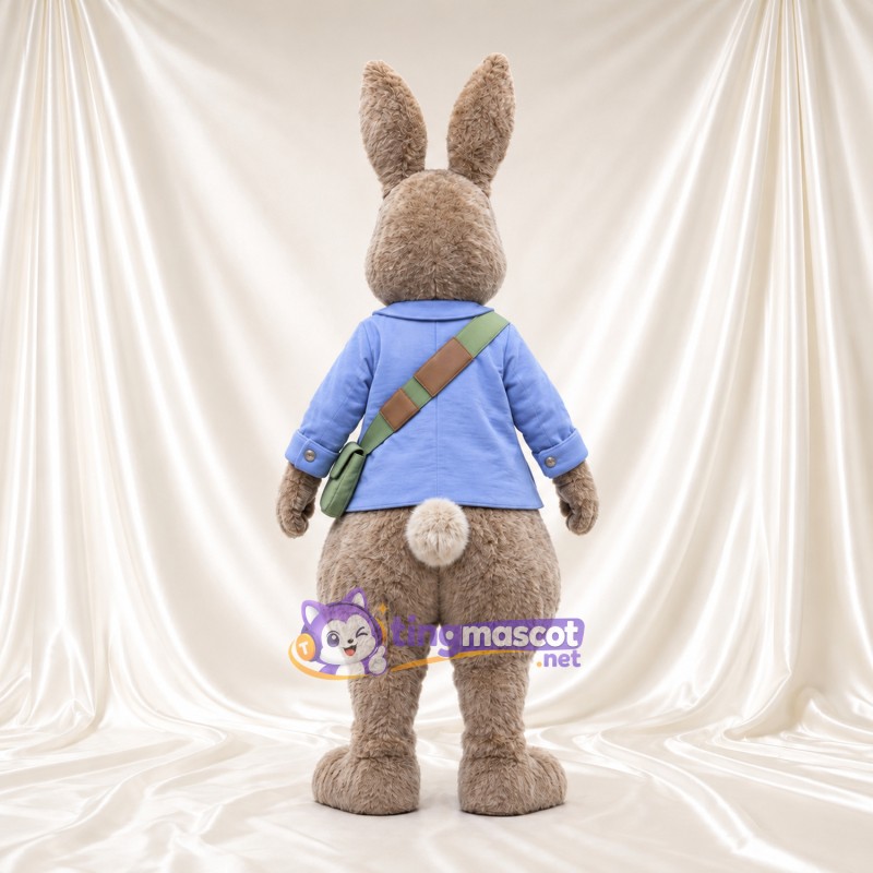 Maskottchenkostüm Peter Rabbit – wie abgebildet – Jacke (lavendelfarben); Umhängeriemen Maskottchenkostüm Peter Rabbit – wie abgebildet – Jacke (lavendelfarben); Umhängeriemen