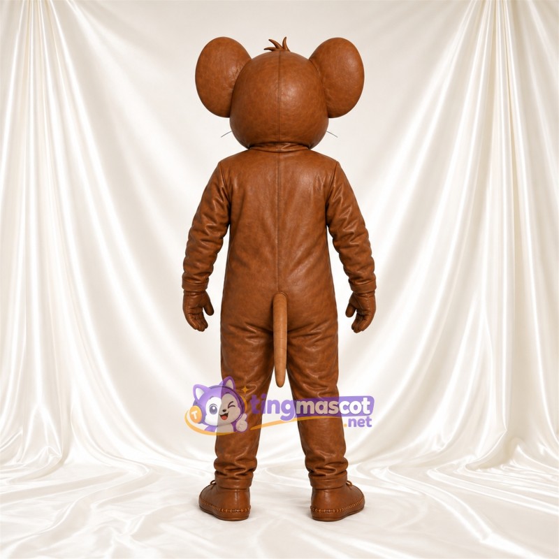 Costume de mascotte Jerry – selon la photo – Ventre (brun clair); Oreilles (large, rond) Costume de mascotte Jerry – selon la photo – Ventre (brun clair); Oreilles (large, rond)